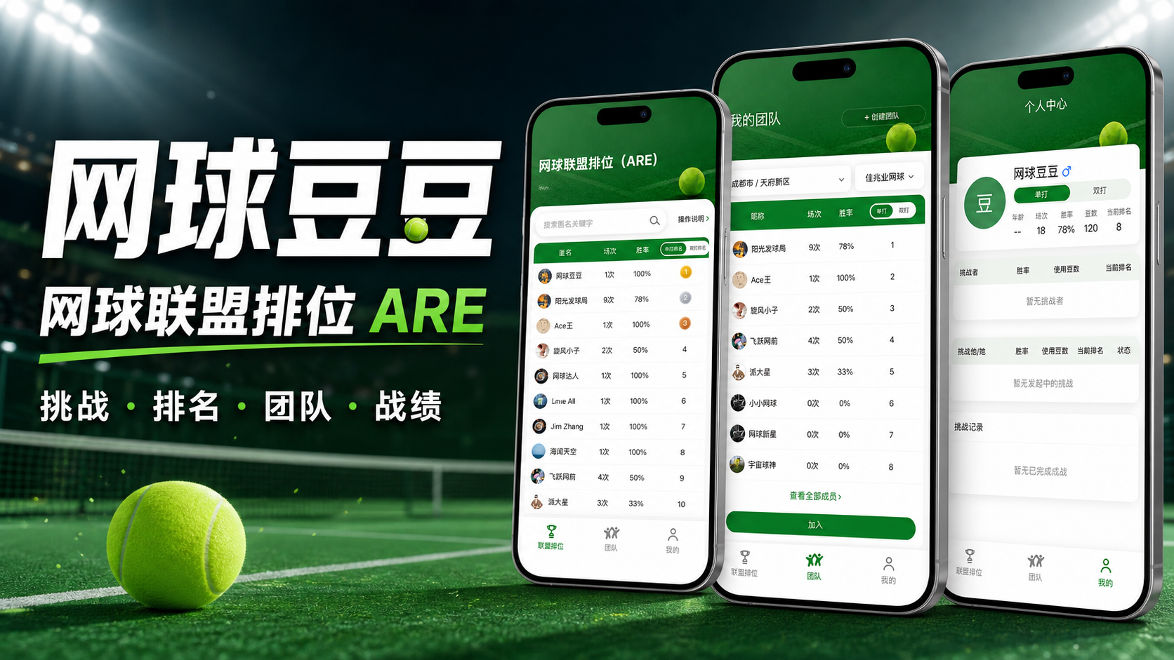 网球豆豆：让每一次约赛，都成为看得见的排名进步